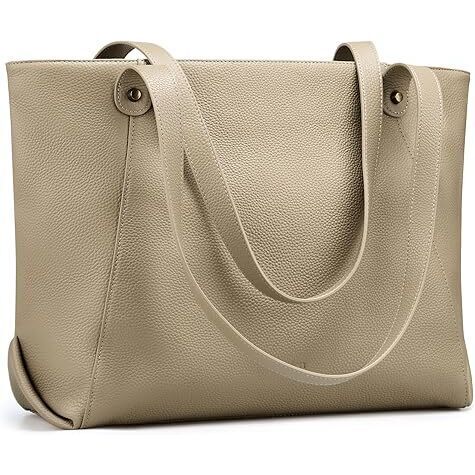 Large Genuine Leather Tote Bag For Women - Office Work Tote Bag, Spacious Travel